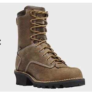 NWT Men’s DANNER 8" Logger Waterproof Boots Brown Size 11
